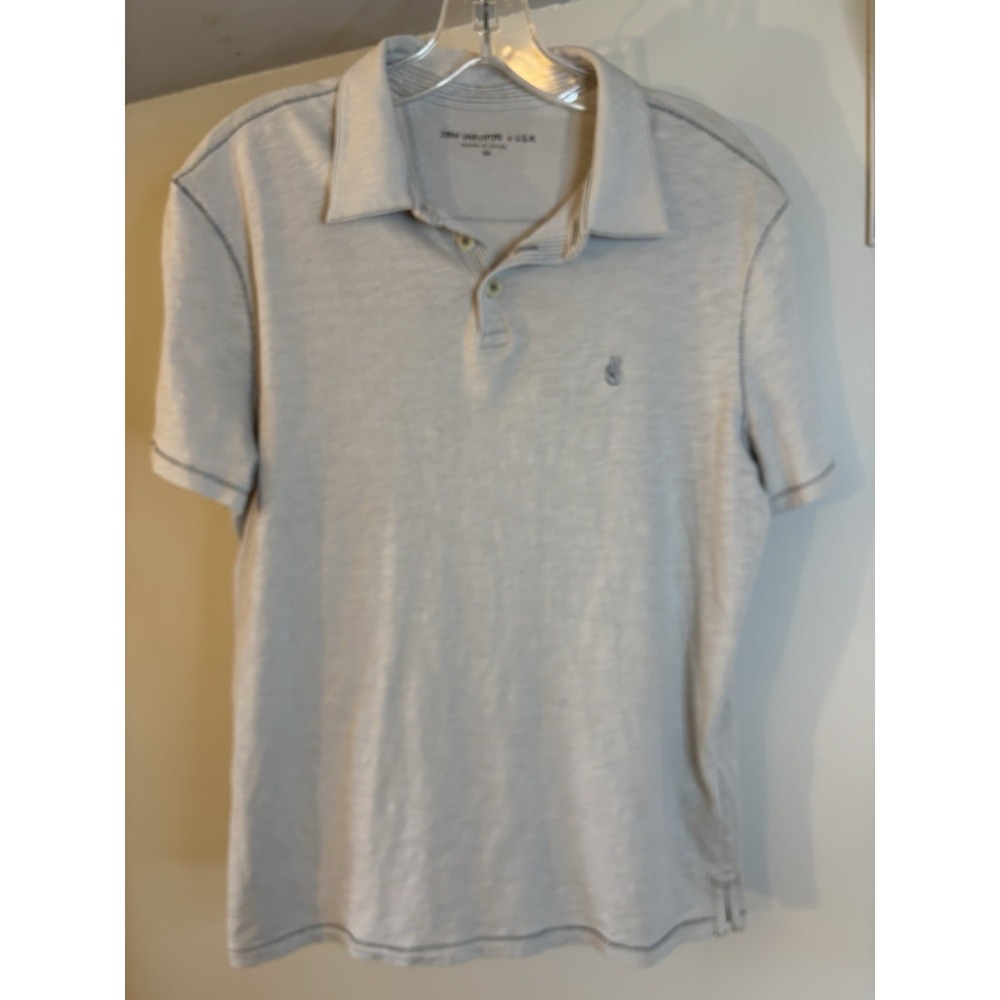 JOHN VARVATOS USA Gray Polo Shirt M Peace‎